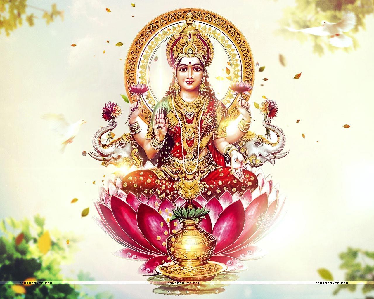 823 Hindu Goddess Lakshmi Wallpapers  Lakshmi God HD Wallpaper   HinduWallpaper